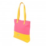 Beau Design Stylish  Yellow Color Imported PU Leather Casual Tote Handbag With For Women's/Ladies/Girls